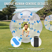 Inflatable Bumper Ball 1-Pack, 4FT/1.2M Body Sumo Zorb Balls for Teen & Adult, 0.8mm Thick PVC Human Hamster V952-QSNKCQPPQZJ4J5AKJV0
