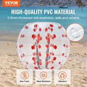 Inflatable Bumper Ball 1-Pack, 4FT/1.2M Body Sumo Zorb Balls for Teen & Adult, 0.8mm Thick PVC Human Hamster V952-QSNKCQPPQZJ4JM7NZV0