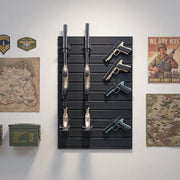 Gun Rack, Wall Mount, Tactical Rifle Shotgun Handgun Storage, Heavy-Duty PVC Panels & Steel Wall Racks, V952-QSZSQJJS2QW0QY758001V0