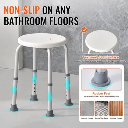 Shower Chair for Inside Shower, Adjustable Height Shower Stool, Non-Slip Bench Bathtub Seat Stool for Elderly V952-QTLYZYYXFFLHUCI91V0