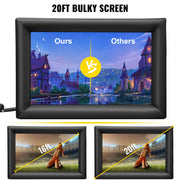 6x4m Inflatable Projector Screen Movie Screen Outdoor Theater w/Blower V952-QTYPM20FT220VE5DBV3