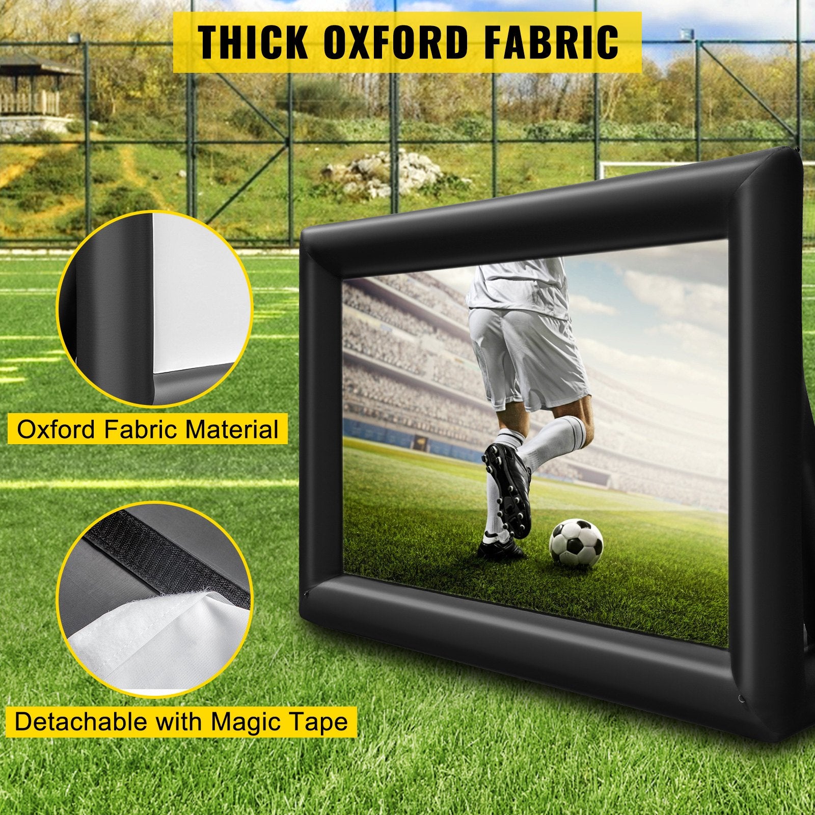 6x4m Inflatable Projector Screen Movie Screen Outdoor Theater w/Blower V952-QTYPM20FT220VE5DBV3