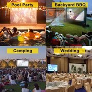 6x4m Inflatable Projector Screen Movie Screen Outdoor Theater w/Blower V952-QTYPM20FT220VE5DBV3