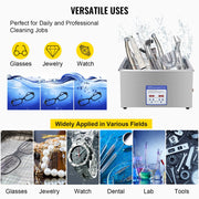 Digital Ultrasonic Cleaner 30L Ultrasonic Cleaning Machine 40kHz Sonic Cleaner Machine 316 & 304 Stainless V952-QX30L316-220VBWIVV3
