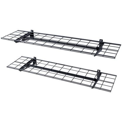 Garage Storage Shelving, 2 Pack, 48 x 12 in Heavy Duty Garage Shelves Wall Mounted, 400 lbs Load V952-QXCKGBDHSSC48L638V0