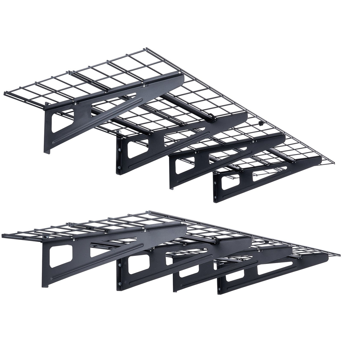 Garage Storage Shelving, 2 Pack, 183 x 61 cm Heavy Duty Garage Shelves Wall Mounted, 454 kg Load V952-QXCKGBDHSSC725OF5V0