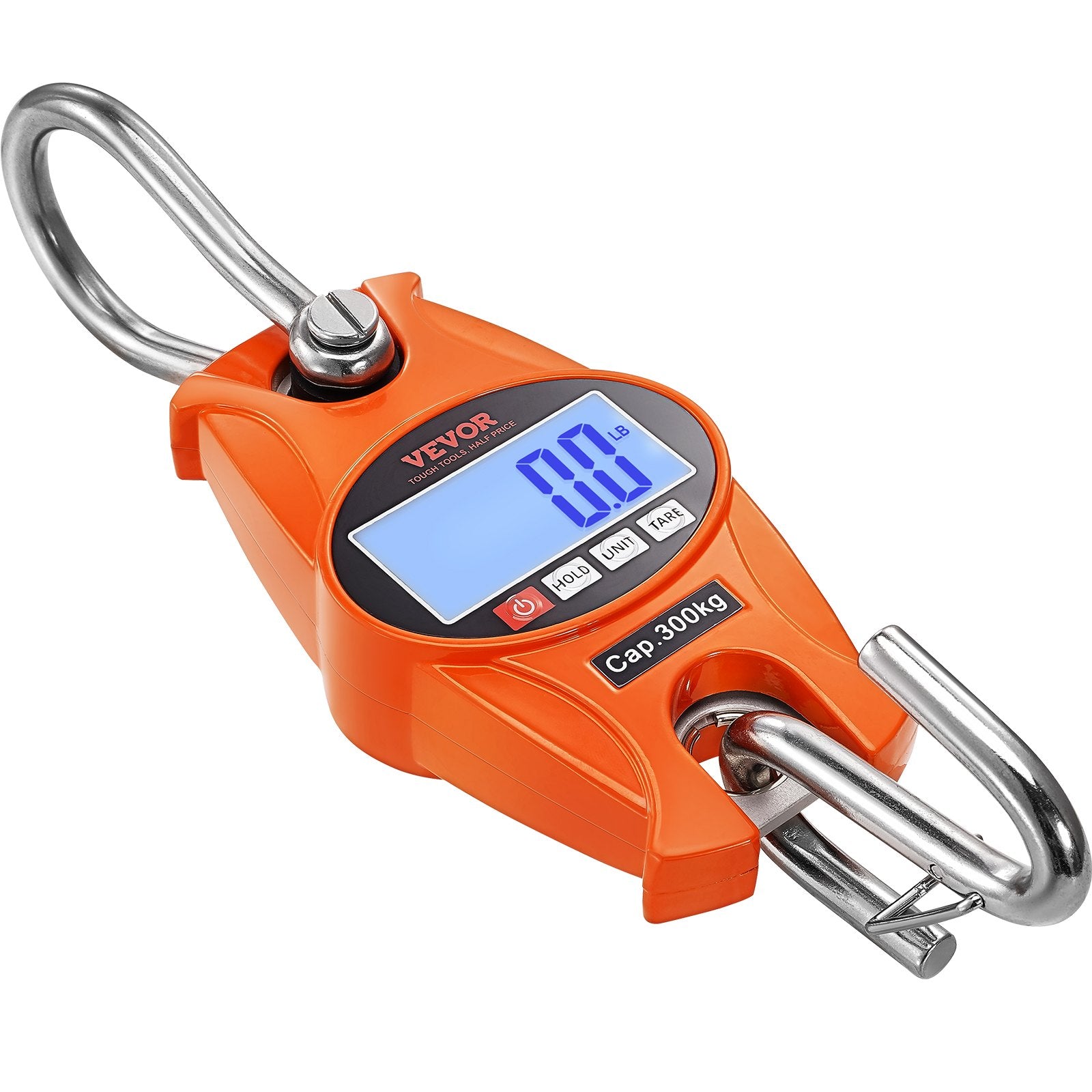 Digital Crane Scale, 660 lbs/300 kg, Industrial Heavy Duty Hanging Scale with Cast Aluminum Case & LCD V952-QXDCPTK50GLQF3X0YV9