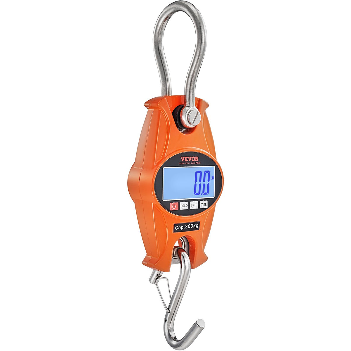 Digital Crane Scale, 660 lbs/300 kg, Industrial Heavy Duty Hanging Scale with Cast Aluminum Case & LCD V952-QXDCPTK50GLQF3X0YV9