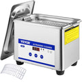 0.8L Professional Ultrasonic Cleaner 304 Stainless Steel Digital Lab Ultrasonic Cleaner with Timer for V952-QXJ0.8LCSB0000001V3