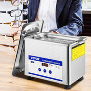 0.8L Professional Ultrasonic Cleaner 304 Stainless Steel Digital Lab Ultrasonic Cleaner with Timer for V952-QXJ0.8LCSB0000001V3