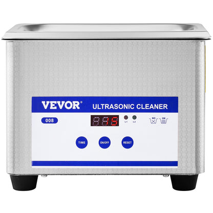 0.8L Professional Ultrasonic Cleaner 304 Stainless Steel Digital Lab Ultrasonic Cleaner with Timer for V952-QXJ0.8LCSB0000001V3