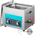 Ultrasonic Jewelry Cleaner with Heater Timer for Cleaning Eyeglass Rings Dentures Music Instruments V952-QXJ10LXNS00000001V3
