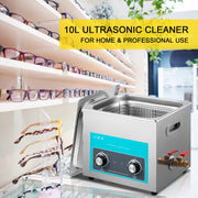 Ultrasonic Jewelry Cleaner with Heater Timer for Cleaning Eyeglass Rings Dentures Music Instruments V952-QXJ10LXNS00000001V3