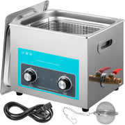 Ultrasonic Jewelry Cleaner with Heater Timer for Cleaning Eyeglass Rings Dentures Music Instruments V952-QXJ10LXNS00000001V3