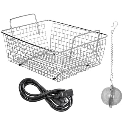 Ultrasonic Jewelry Cleaner with Heater Timer for Cleaning Eyeglass Rings Dentures Music Instruments V952-QXJ10LXNS00000001V3