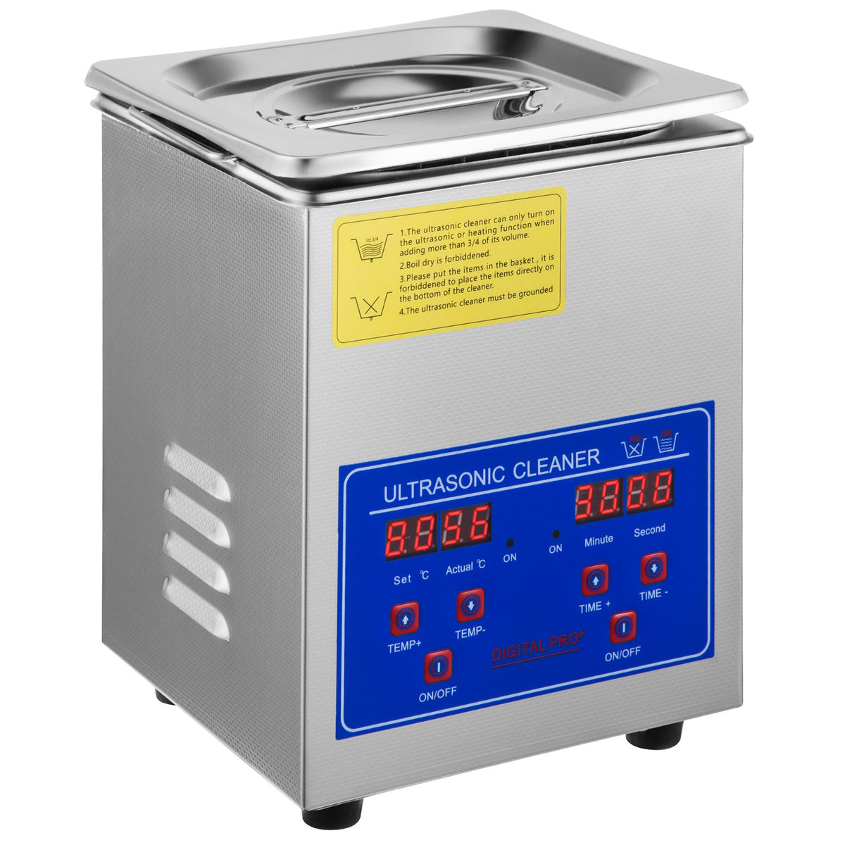 Ultrasonic Cleaner 1.3 L Ultrasonic Parts Cleaner with Heater Timer, V952-QXJ1.3LCSB0000001V3