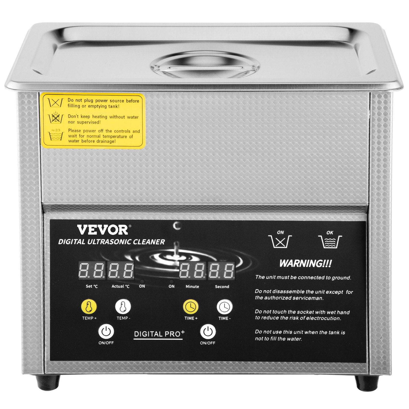 Digital Ultrasonic Cleaner 3L Ultrasonic Cleaning Machine 220V 50kHz Sonic Cleaner Machine 304 Stainless V952-QXJ3LNXMHMBAC0001V3
