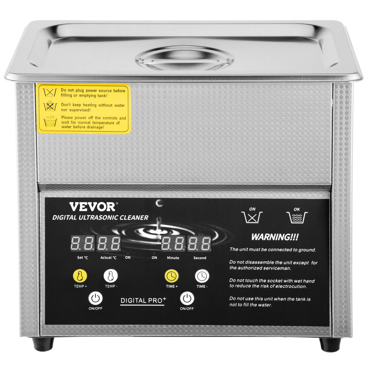 Digital Ultrasonic Cleaner 3L Ultrasonic Cleaning Machine 220V 50kHz Sonic Cleaner Machine 304 Stainless V952-QXJ3LNXMHMBAC0001V3