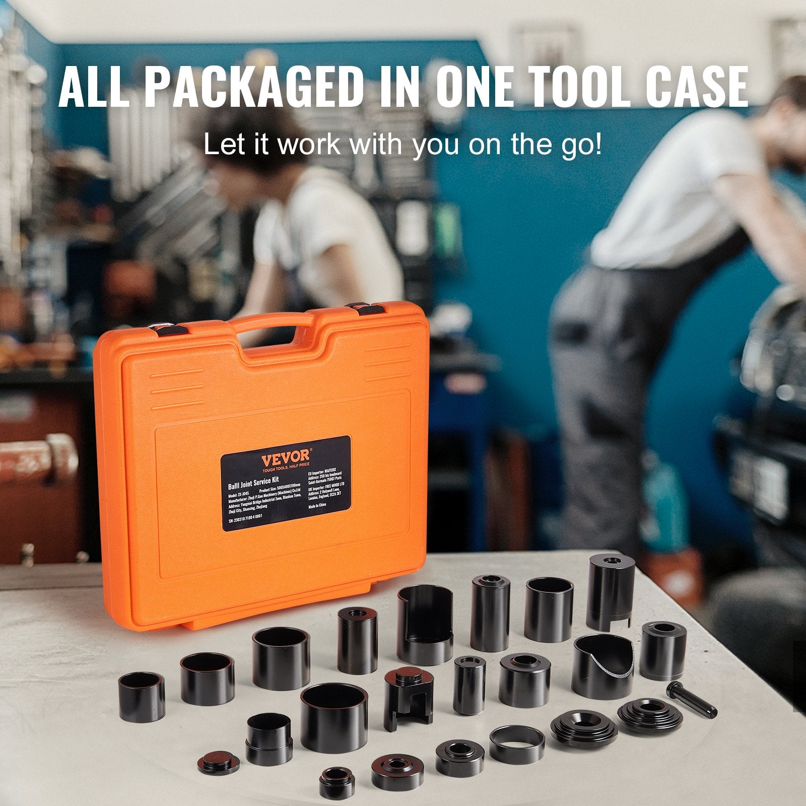 Ball Joint Press Kit, 25 pcsTool Kit, C-press Ball joint Remove and Install Tools, for Most 2WD and 4WD Cars, V952-QXJTYLJTJZXDGG6APV0