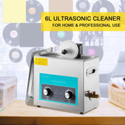 Ultrasonic Vinyl Record Cleaner 6L 40kHz Vinyl Ultrasonic Cleaning Machine Knob Control Record Ultrasonic V952-QXNGDHJ6L220VHT2LV3