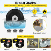 Ultrasonic Vinyl Record Cleaner 6L 40kHz Vinyl Ultrasonic Cleaning Machine Knob Control Record Ultrasonic V952-QXNGDHJ6L220VHT2LV3