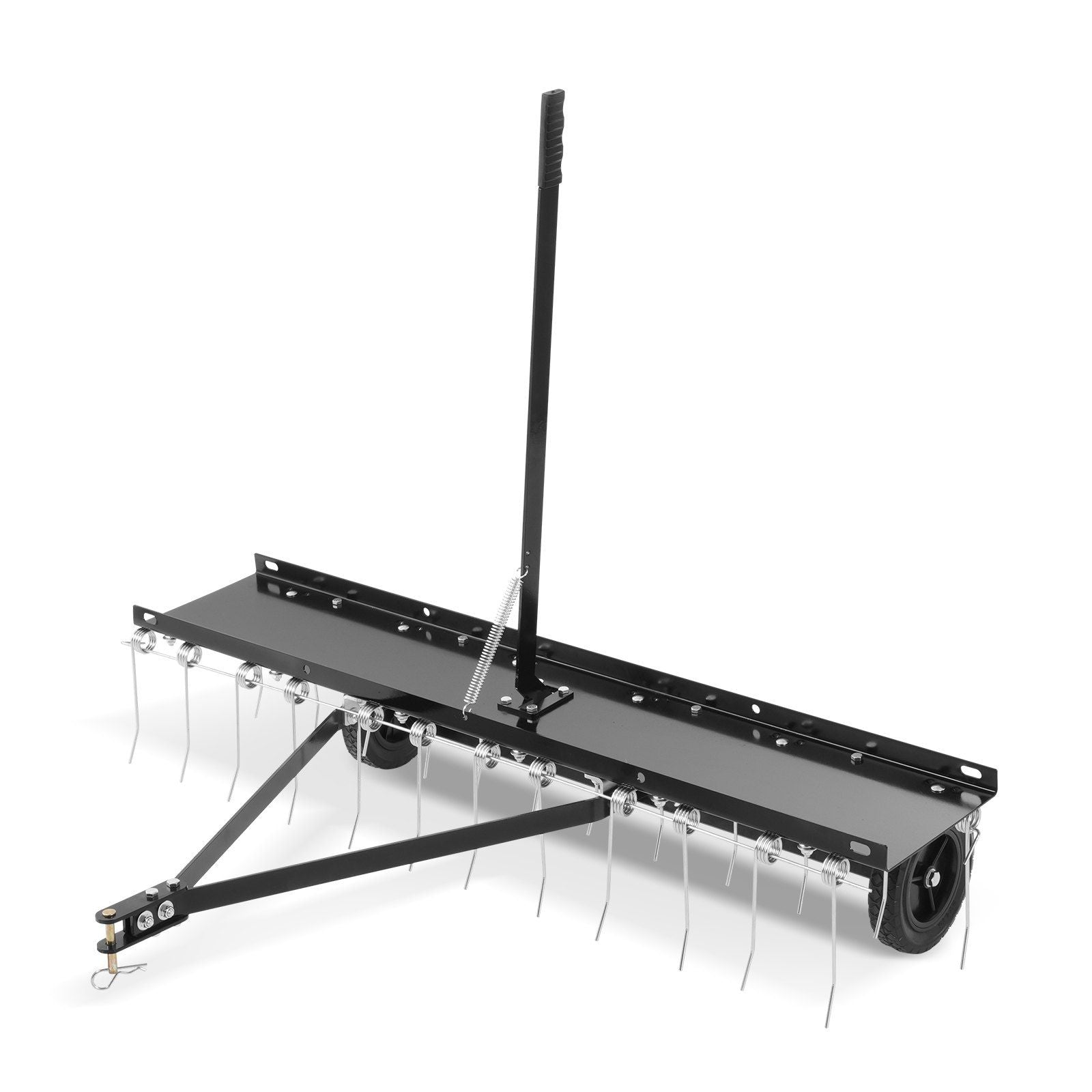 Tow Behind Dethatcher, 1219mm Tow Dethatcher with 24 Spring Steel Tines, Lawn Dethatcher Rake for ATV or V952-QXSCJ48QYGLJ9DV44V0