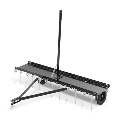 Tow Behind Dethatcher, 1219mm Tow Dethatcher with 24 Spring Steel Tines, Lawn Dethatcher Rake for ATV or V952-QXSCJ48QYGLJ9DV44V0