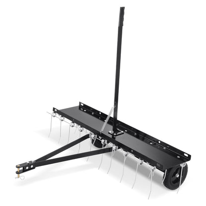Tow Behind Dethatcher, 1015mm Tow Dethatcher with 20 Spring Steel Tines, Lawn Dethatcher Rake for ATV or V952-QXSCJDHC40QYY2E4BV0