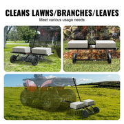 Tow Behind Dethatcher, 1015mm Tow Dethatcher with 20 Spring Steel Tines, Lawn Dethatcher Rake for ATV or V952-QXSCJDHC40QYY2E4BV0