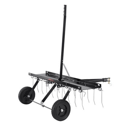 Tow Behind Dethatcher, 1015mm Tow Dethatcher with 20 Spring Steel Tines, Lawn Dethatcher Rake for ATV or V952-QXSCJDHC40QYY2E4BV0
