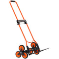 Stair Climbing Cart, 54 kg Stair-Climbing Capacity, Portable Folding Trolley Cart with Telescoping Handle, 6 V952-QXTCSPLCHJG23BKCT001V0