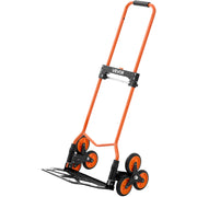 Stair Climbing Cart, 54 kg Stair-Climbing Capacity, Portable Folding Trolley Cart with Telescoping Handle, 6 V952-QXTCSPLCHJG23BKCT001V0