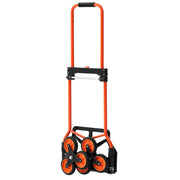 Stair Climbing Cart, 54 kg Stair-Climbing Capacity, Portable Folding Trolley Cart with Telescoping Handle, 6 V952-QXTCSPLCHJG23BKCT001V0