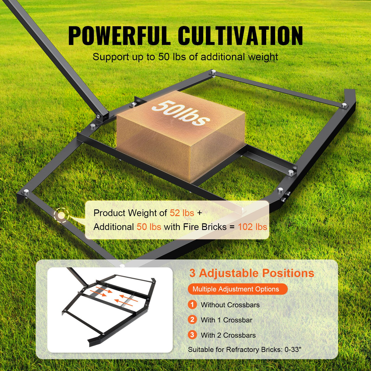 Driveway Drag, 76.57" Width Tow Behind Drag Harrow, Q235 Steel Driveway Grader with Adjustable Bars, Support V952-QYPQYP74INCH4BO1ZV0