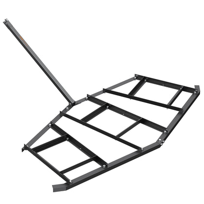 Driveway Drag, 84" Width Tow Behind Drag Harrow, Q235 Steel Driveway Grader with Adjustable Bars, Support up V952-QYPQYP84INCHPS1WAV0