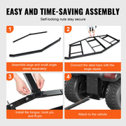 Driveway Drag, 84" Width Tow Behind Drag Harrow, Q235 Steel Driveway Grader with Adjustable Bars, Support up V952-QYPQYP84INCHPS1WAV0