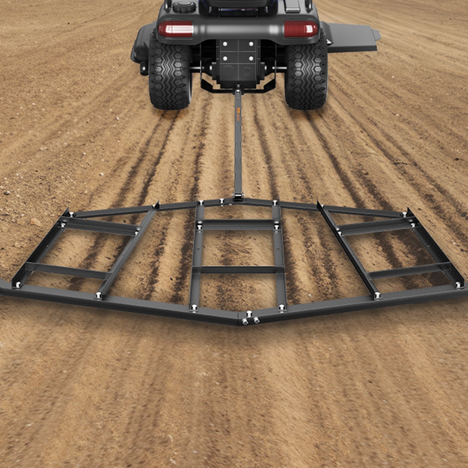 Driveway Drag, 84" Width Tow Behind Drag Harrow, Q235 Steel Driveway Grader with Adjustable Bars, Support up V952-QYPQYP84INCHPS1WAV0