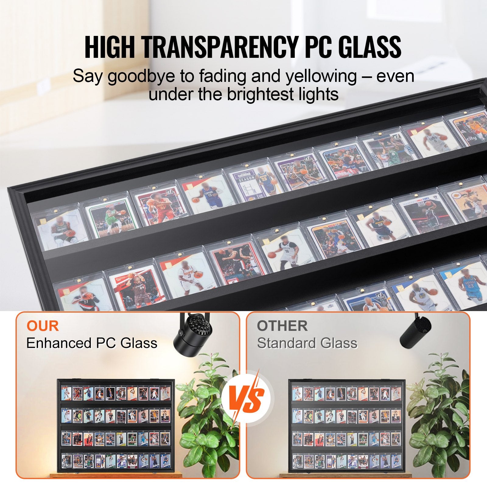36 Graded Sports Card Display Case, 775 x 617 x 55 mm, Baseball Card Display Frame with 98% UV Protection V952-QYZSKJHX2433JF9USV0