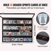 36 Graded Sports Card Display Case, 775 x 617 x 55 mm, Baseball Card Display Frame with 98% UV Protection V952-QYZSKJHX2433JF9USV0