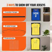 Jersey Display Frame Case, 590 x 790 x 40 mm, Large Lockable Sport Jersey Shadow Box with 98% UV Protection V952-QYZSKJZX233356UORV0