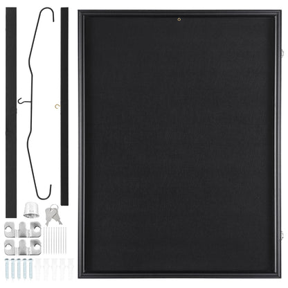 Jersey Display Frame Case, 590 x 790 x 40 mm, Large Lockable Sport Jersey Shadow Box with 98% UV Protection V952-QYZSKJZX233356UORV0