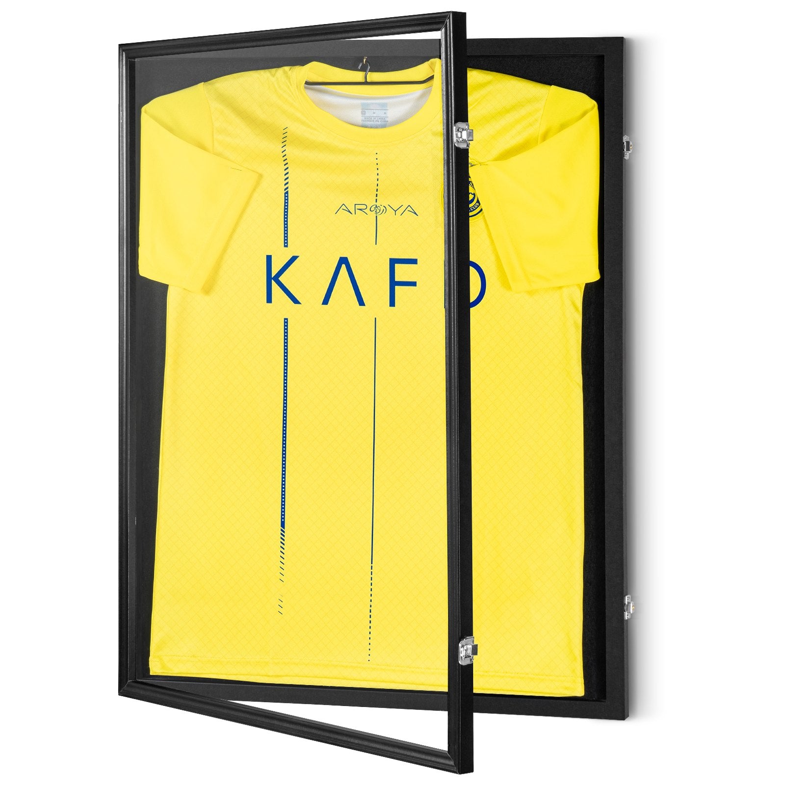 2PCs Jersey Display Frame Case, 590 x 790 x 40 mm, Large Lockable Sport Jersey Shadow Box with 98% UV V952-QYZSKJZX2333OS400V0