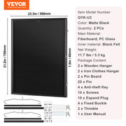 2PCs Jersey Display Frame Case, 590 x 790 x 40 mm, Large Lockable Sport Jersey Shadow Box with 98% UV V952-QYZSKJZX2333OS400V0