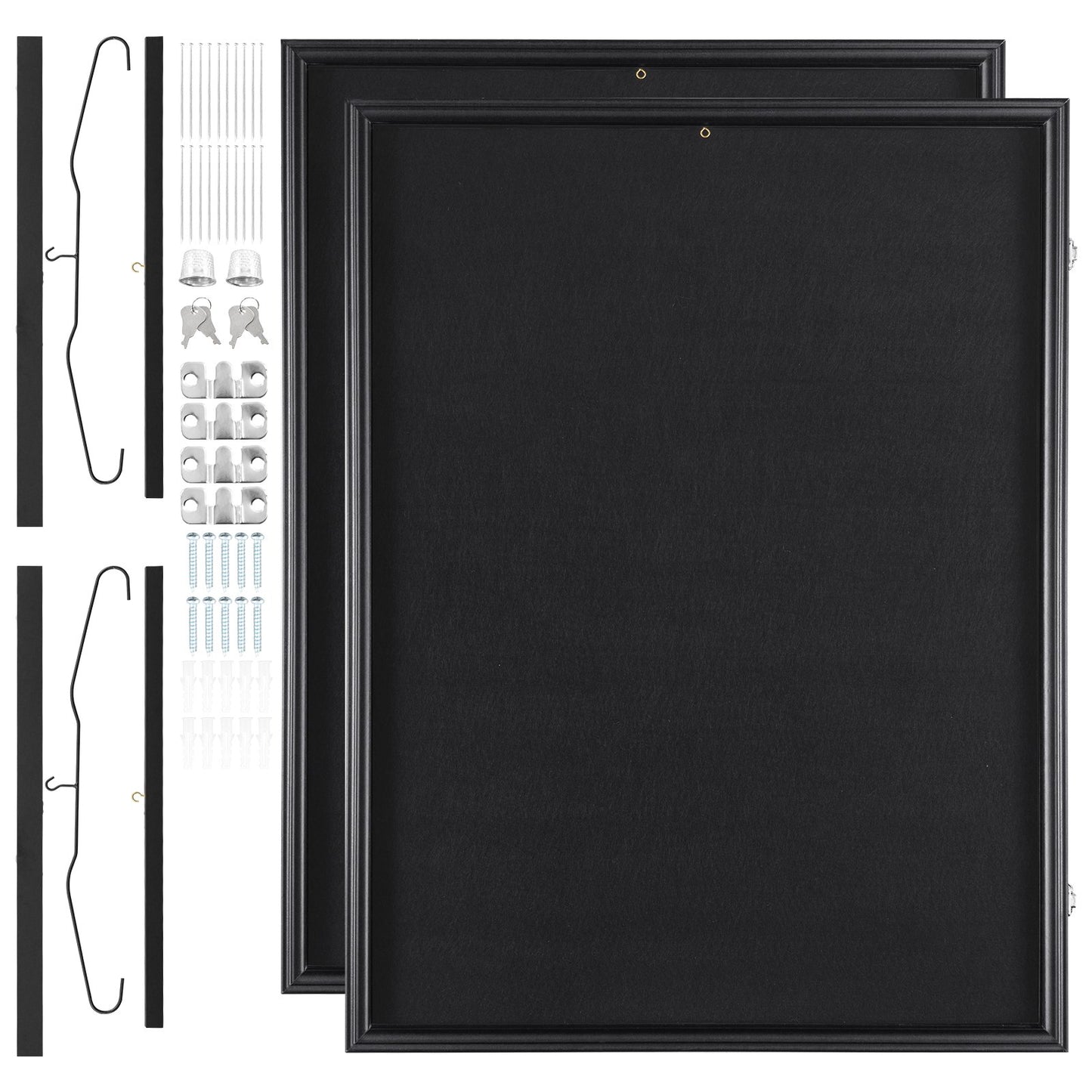 2PCs Jersey Display Frame Case, 590 x 790 x 40 mm, Large Lockable Sport Jersey Shadow Box with 98% UV V952-QYZSKJZX2333OS400V0