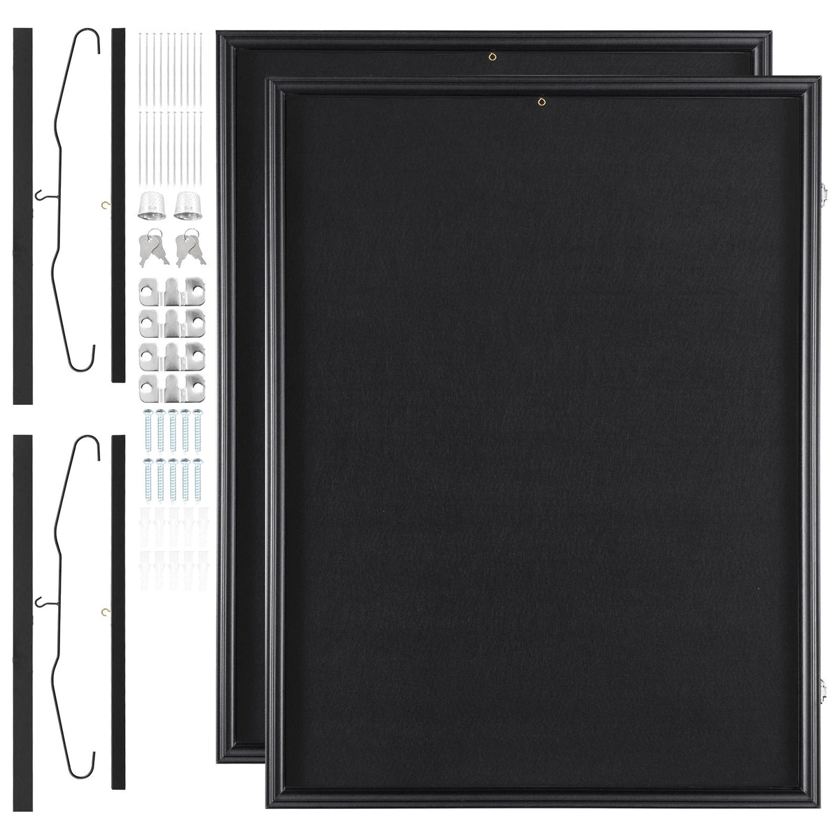 2PCs Jersey Display Frame Case, 590 x 790 x 40 mm, Large Lockable Sport Jersey Shadow Box with 98% UV V952-QYZSKJZX2333OS400V0