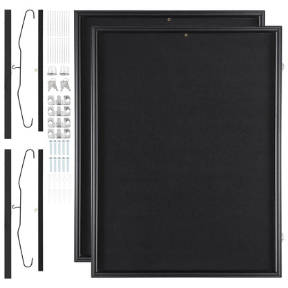 2PCs Jersey Display Frame Case, 590 x 790 x 40 mm, Large Lockable Sport Jersey Shadow Box with 98% UV V952-QYZSKJZX2333OS400V0