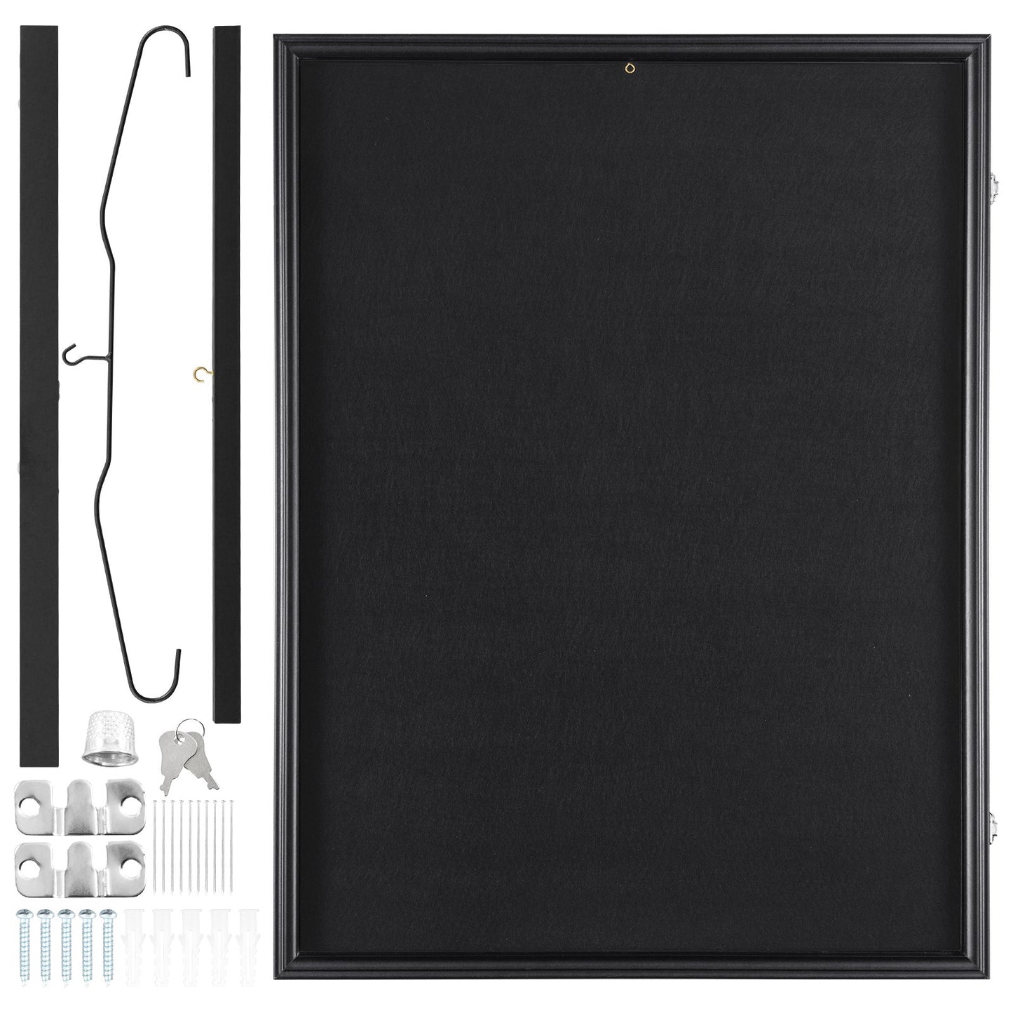 Jersey Display Frame Case, 610 x 812 x 40 mm, Large Lockable Sport Jersey Shadow Box with 98% UV Protection V952-QYZSKJZX243221LDLV0
