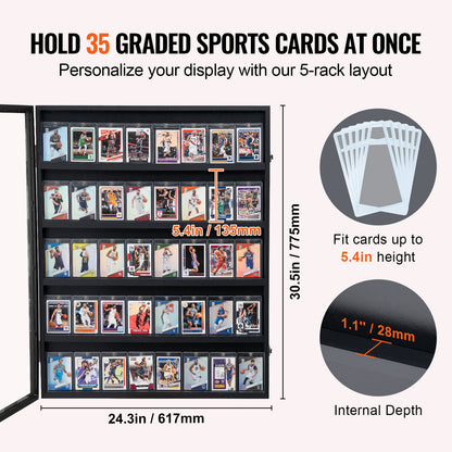 35 Graded Sports Card Display Case, 617 x 775 x 55 mm, Baseball Card Display Frame with 98% UV Protection V952-QYZSKJZX24338KR8ZV0