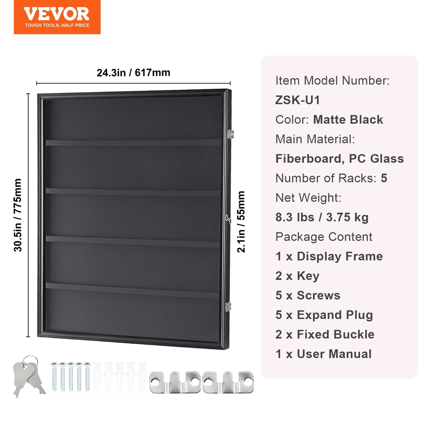35 Graded Sports Card Display Case, 617 x 775 x 55 mm, Baseball Card Display Frame with 98% UV Protection V952-QYZSKJZX24338KR8ZV0