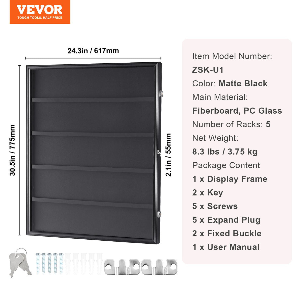 35 Graded Sports Card Display Case, 617 x 775 x 55 mm, Baseball Card Display Frame with 98% UV Protection V952-QYZSKJZX24338KR8ZV0